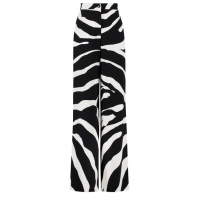  Printed wide-leg trousers