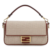 Baguette canvas shoulder bag